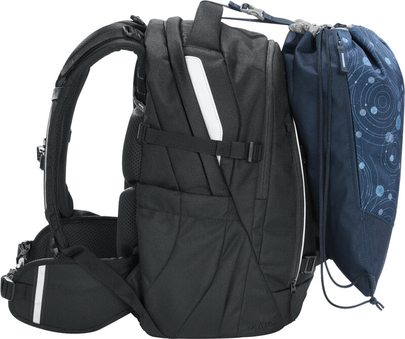 Coocazoo Sportbeutel – 4,5 l, Motiv Blue Orbit, wasserabweisend, 34 × 43 cm