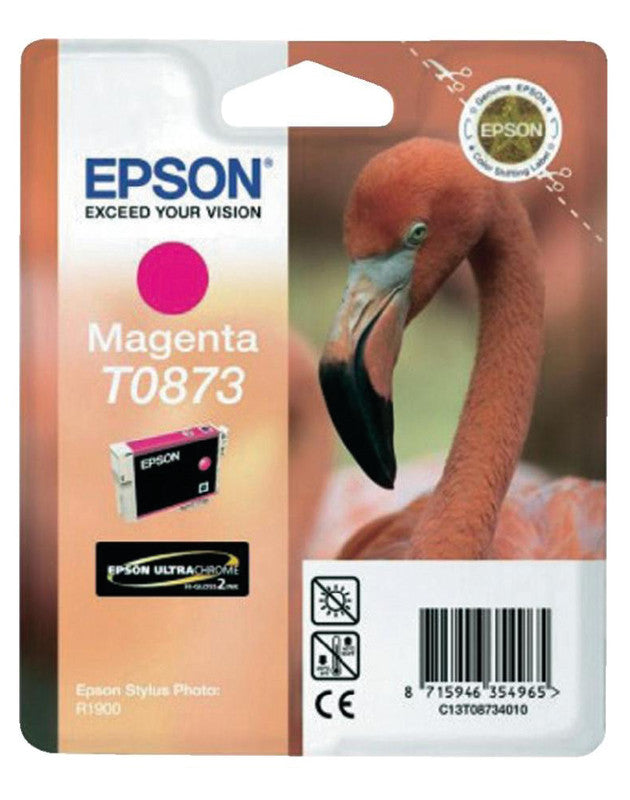 Epson Tintenpatrone T0873, Magenta, 890 Seiten – für Inkjetdrucker