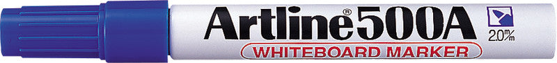Artline Whiteboard-Marker 500A – Rundspitze 2 mm – Blau – Trocken abwischbar
