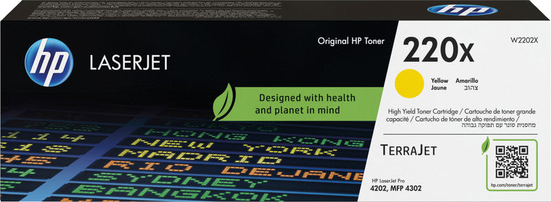 HP Toner 220X – gelb, 5500 Seiten