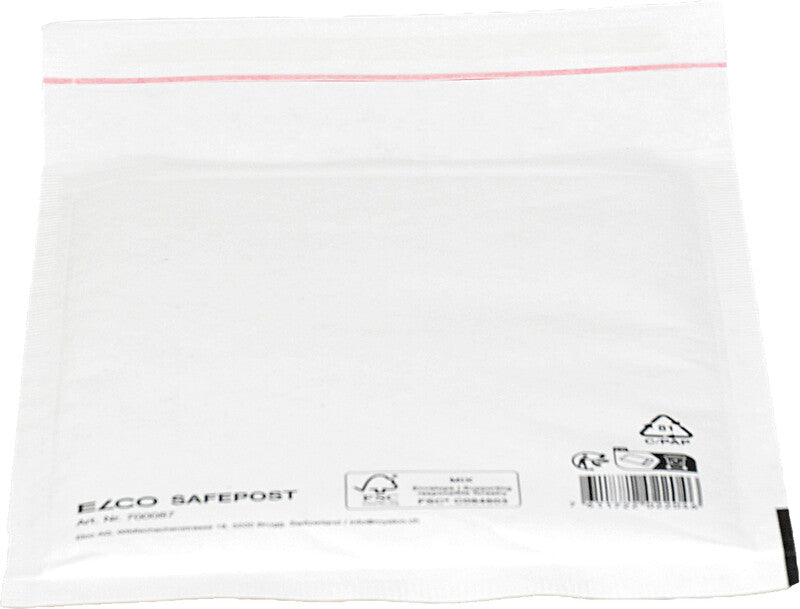 Elco Luftpolstertasche – 150 × 210 mm, weiss, selbstklebend