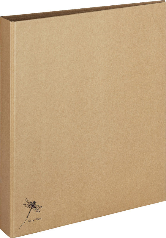 Pagna Ringbuch – A4 Hochformat – Ringmechanik, Ø 25 mm, Rücken 35 mm – Natur, Karton, Recyclingfähig