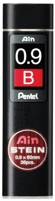Pentel Bleistiftminen – Graphit, 0,9 mm, B, 36 Stk.