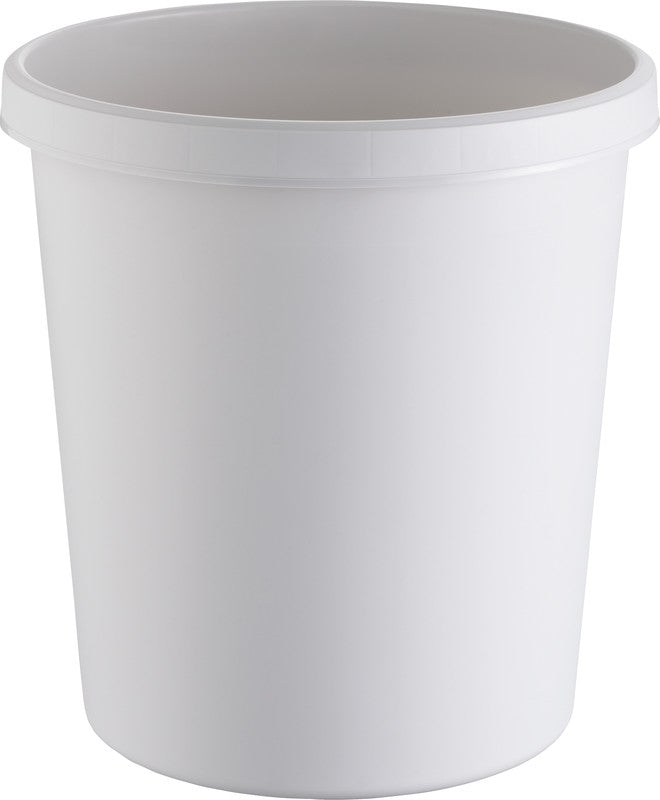 Helit Papierkorb the german – 18 l – Kunststoff, lichtgrau – Ø 315 × H 331 mm