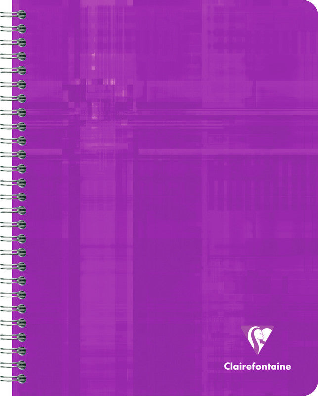 Clairefontaine Spiralheft, 175 × 220 mm, 5 mm kariert, 120 Seiten, 90 g/m² – sortiert