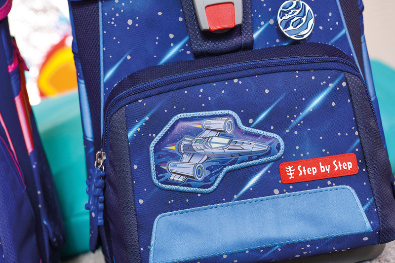 Step by Step Kindergartenrucksack-Set KID REFLECT – 3-teilig – Star Shuttle Elio – 26,0×35,0×17,0 cm