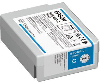 Epson Tintenpatrone SJIC42P-C, cyan, 50 ml – für Tintenstrahldrucker/Multifunktionsgeräte