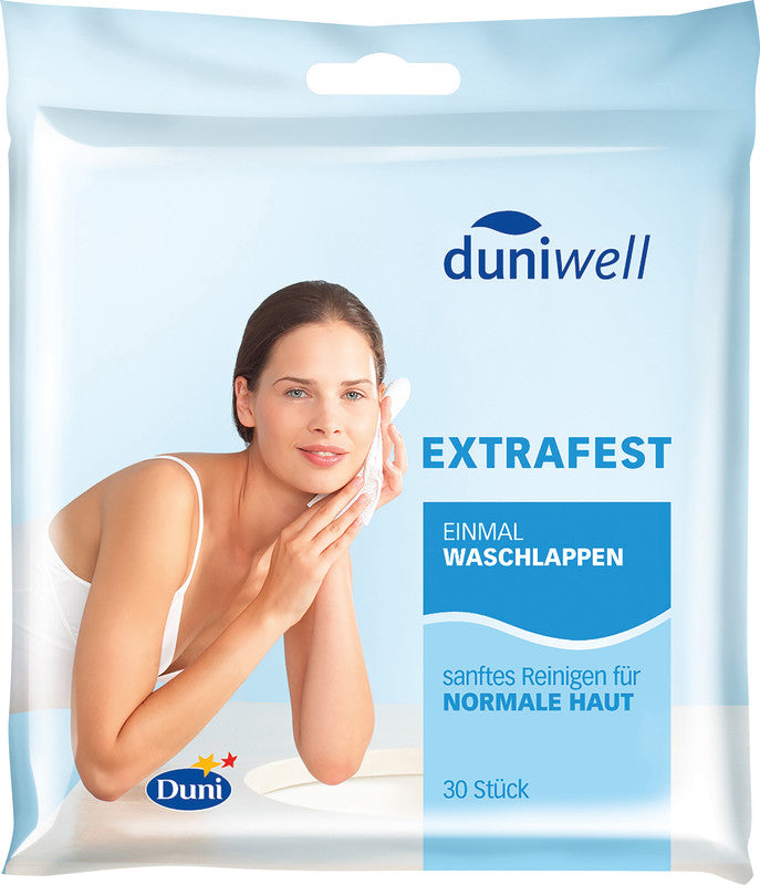Duni Waschlappen – 30 Stk., Papier, 200 × 200 mm, extrafest, hautverträglich