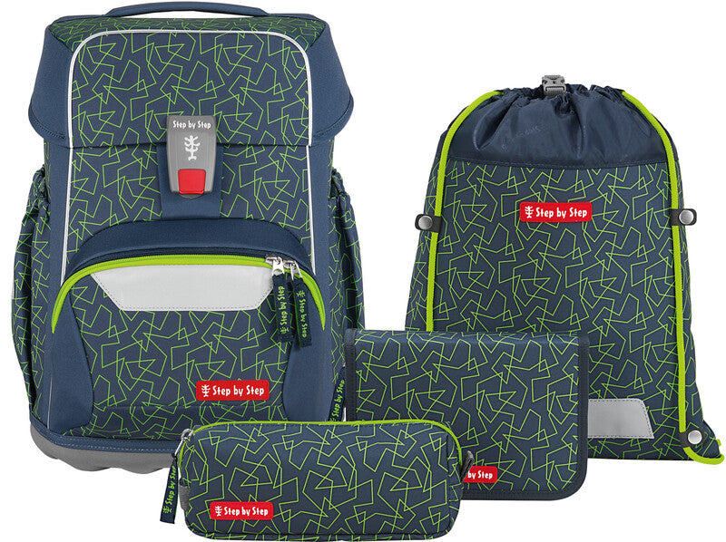 Step by Step Magic Mags Zubehörset – 4-teilig – Green Geometric – Recycelte Materialien
