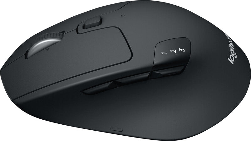 Logitech M720 Triathlon – Maus – Kabellos (Bluetooth/2,4 GHz), 1000 DPI, rechts, Schwarz