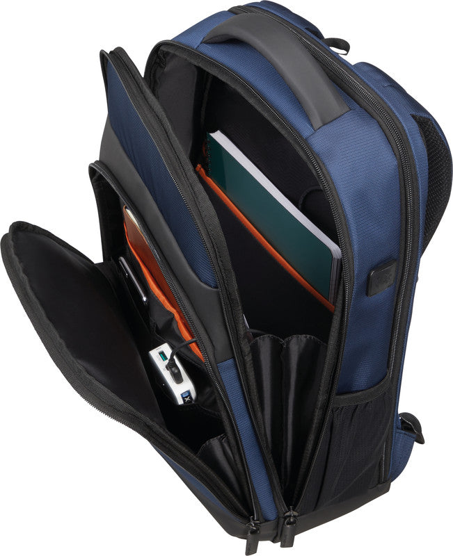 Samsonite Mysight Notebook-Rucksack – 16,5 l, Aufsteckfunktion, recyceltes PET (rPET), Blau