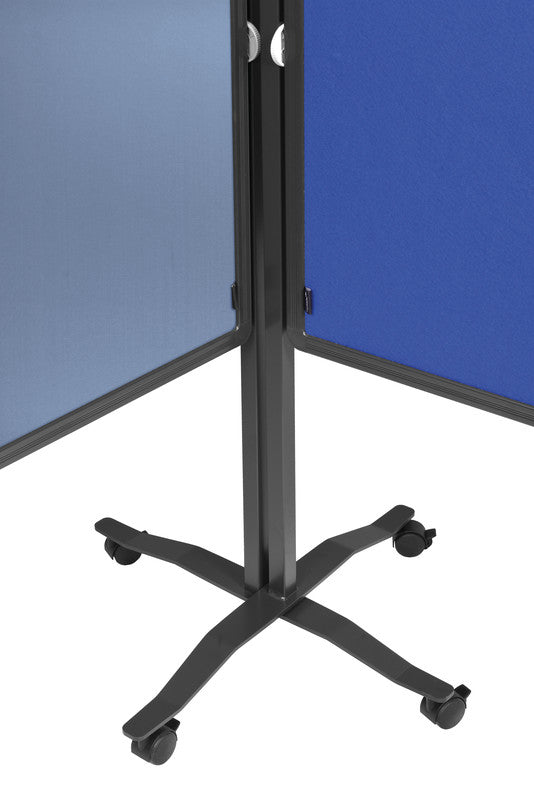 Legamaster Pinnwand – Filz, Alurahmen – 120 × 150 cm, Blaugrau