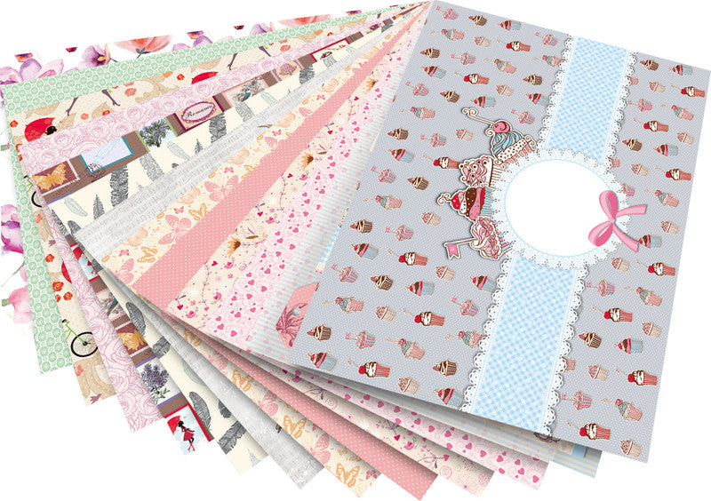 Folia Motivblock Harmonie – 240 × 340 mm – 80/270 g/m² – mehrfarbig – 26 Blatt