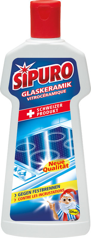 Sipuro Glaskeramik-Reiniger Polierpaste für Glaskeramik-Kochfelder – 225 ml