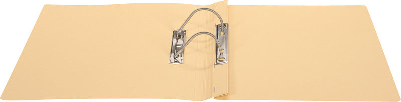 Biella Schnellhefter Spiral – A4, Karton, Gelb, 2 Spiralfedern/Umlegemechanik, Beschriftungslinien, 320 g/m²