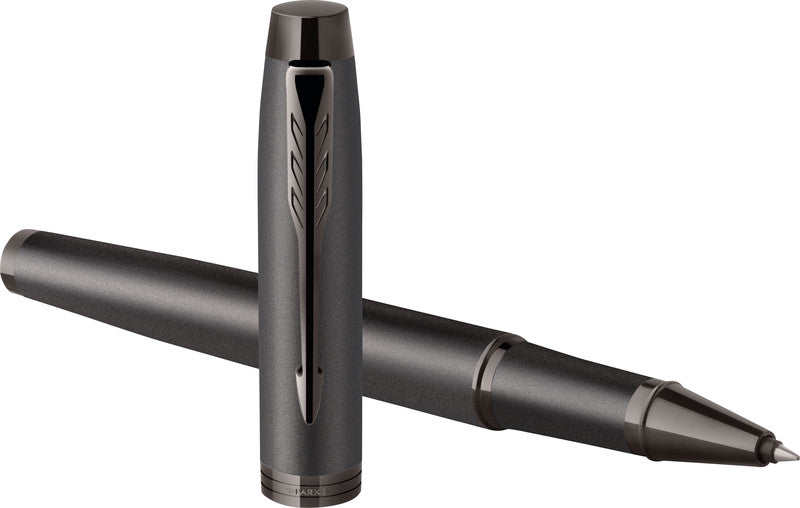 Parker IM Monochrome – Tintenroller mit Kappe, 0,5 mm, Schwarz
