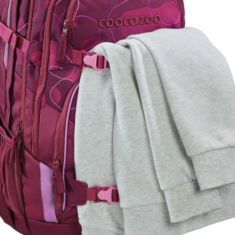 Coocazoo Rucksack Porter – Berry Bubbles – pink – 30/35 l – recycelte Materialien