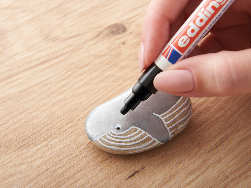 Edding Permanentmarker für dunkles Papier – sortiert, 5er Set