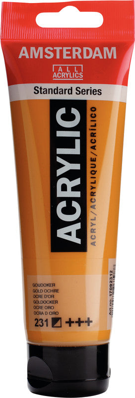 Royal Talens Amsterdam – Acrylic Standard – Acrylfarbe – Goldocker, 120 ml