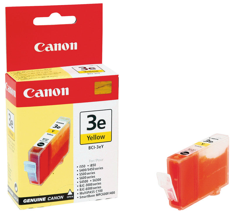 Canon Tintenpatrone BCI-3eY, Gelb – für Tintenstrahldrucker und Multifunktionsgeräte