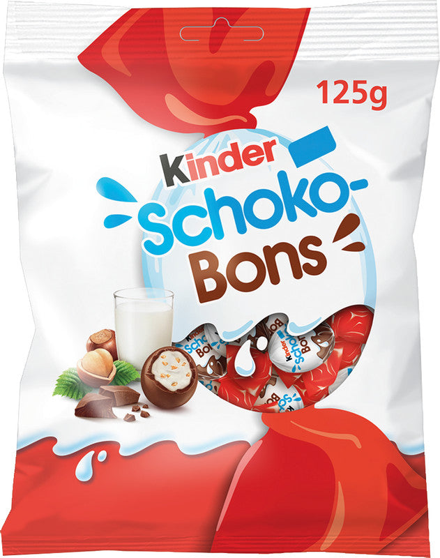 Kinder schokobons Pralinés – Haselnuss, Milch, 125 g