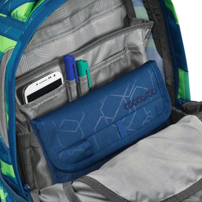 Coocazoo Rucksack Joker – Lime Stripe – 25 l – 30×42×20 cm – 1150 g – recycelte Materialien