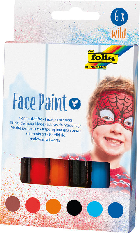 Folia Schminkstifte – Set – 6 Farben