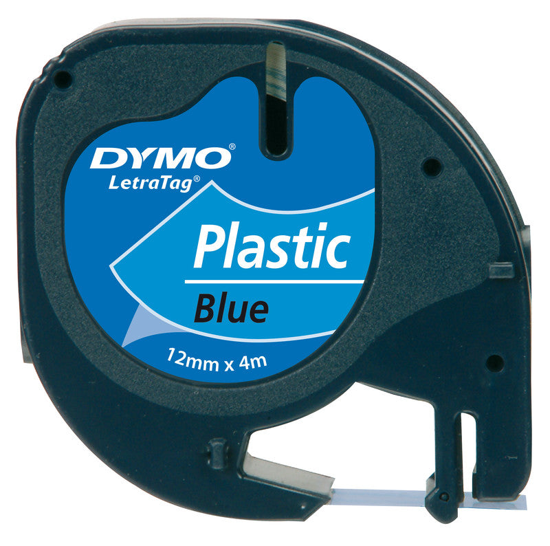 DYMO Schriftband – 12 mm × 4 m, blau, schwarz