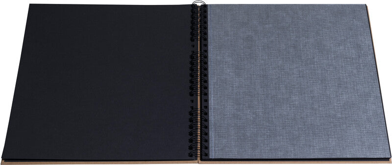 Exacompta Fotoalbum Wiro Graphik – für 320 × 320 mm, Kraft, mit Pergaminzwischenblättern, Spiralbindung, Karton