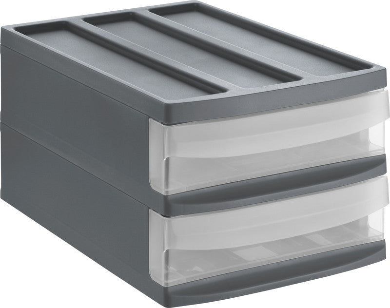 Rotho Schubladenbox Systemix Duo – 395 × 255 × 203 mm