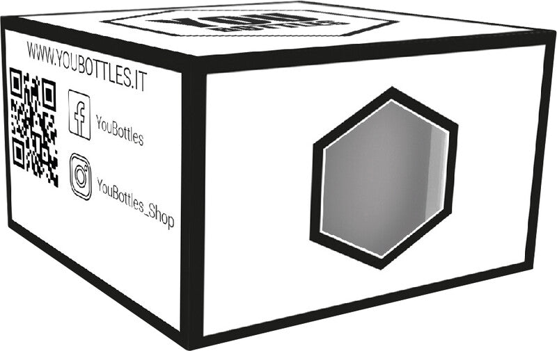 Youbottles Trinkflasche Dual, Ersatzdeckel 2.0 – Edelstahl, Schraubverschluss, auslaufsicher – Silber