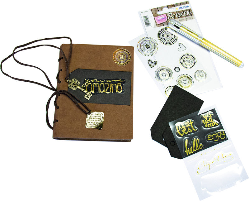 HERMA Geschenketiketten Home Feeling – Mandala – 11 Etiketten – permanent, Papier – Bogen 84 × 120 mm