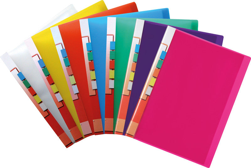 Kolma Sichtbuch – 20 Sichttaschen, A4, glatt, glänzend, violett, Kunststoff