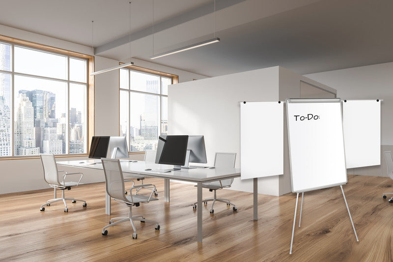 Q-CONNECT Flipchart – 70 × 100 cm, weiss, Metall