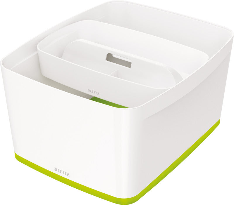 Leitz MyBox Aufbewahrungsbox – ABS Kunststoff, Weiss, 31,8 × 19,8 × 38,5 cm