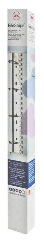 GBC Abheftstreifen – transparent, PP – 100 Stk.