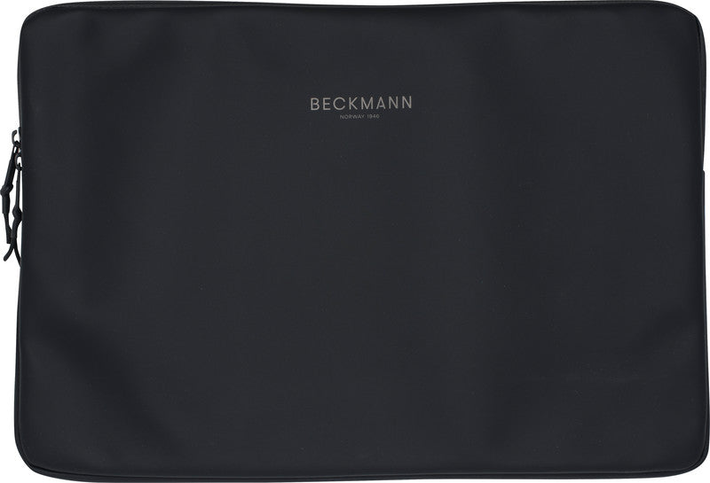 Beckmann Street Notebook-Schutzhülle – für Notebooks bis 15", wasserabweisend, recyceltes PET (rPET), schwarz