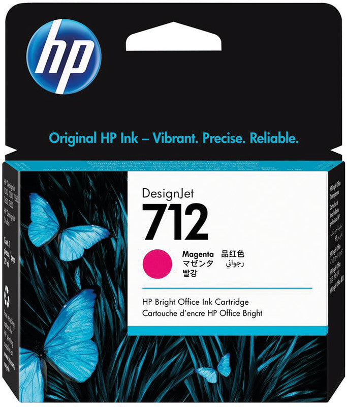 HP Tintenpatrone 712, Magenta, 29 ml