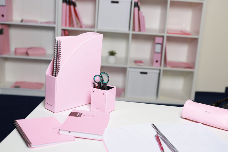 Pastelini Zeigebuch – A4 Hochformat – 2-Ring, Ø 25 mm, Rücken 40 mm – Pink, Karton
