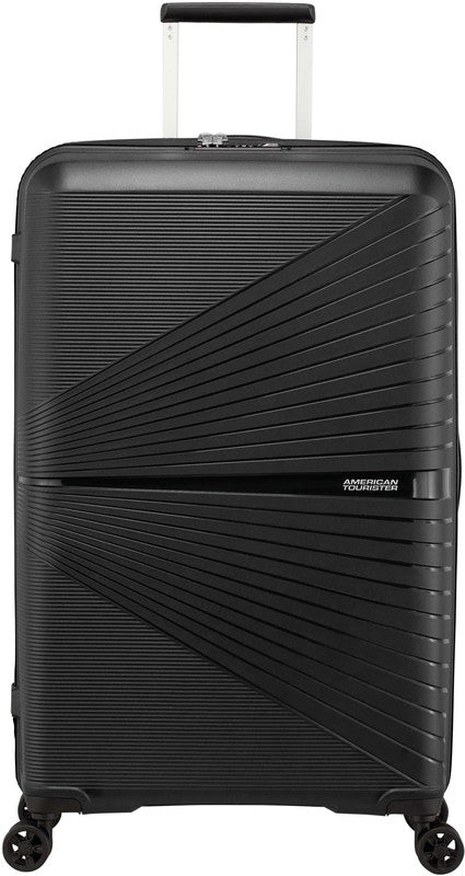 American Tourister Trolley Airconic – 101 l, Hartschale, 4 Doppelrollen, mit TSA, Onyx Schwarz, 49 × 77 × 31 cm