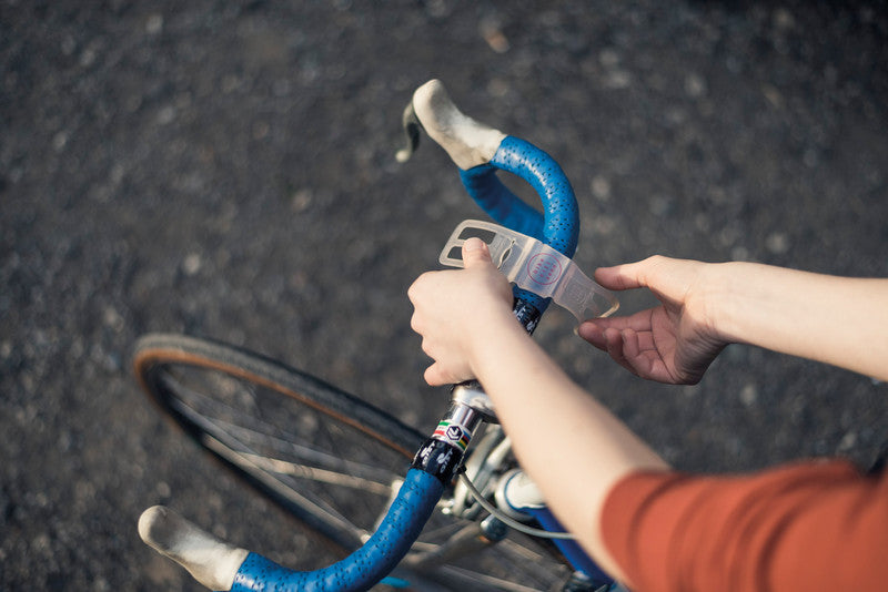 Bike Citizens Fahrradhalterung – für Lenker Ø bis 31,8 mm, Silikon, transparent