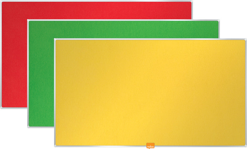 Nobo Pinnwand – Filz – 123 × 70 cm, gelb