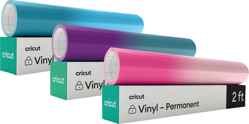 Cricut Aufbügelfolie glänzend – türkis/hellblau – 30 × 60 cm – für Cricut Schneideplotter