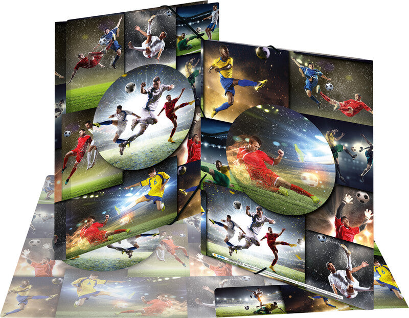 HERMA Thekendisplay 12× A4, 12× A3, 6 Ordner – sortiert, mehrfarbig
