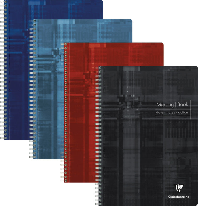 Clairefontaine Spiralblock A4, liniert, 80 Blatt, perforiert, 90 g/m² – farbig sortiert