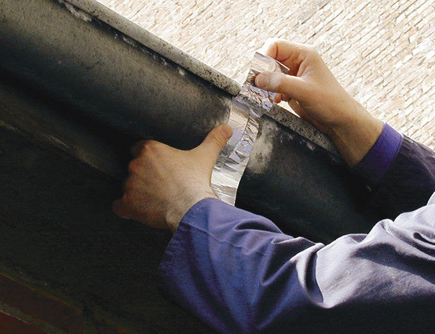 tesa Aluminiumband – 50 mm × 10 m, stark, silber