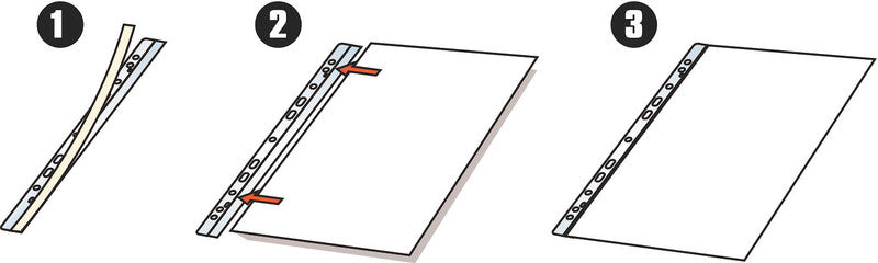 Djois Schnellhefter – A4, Kunststoff, transparent, 50 Stk.