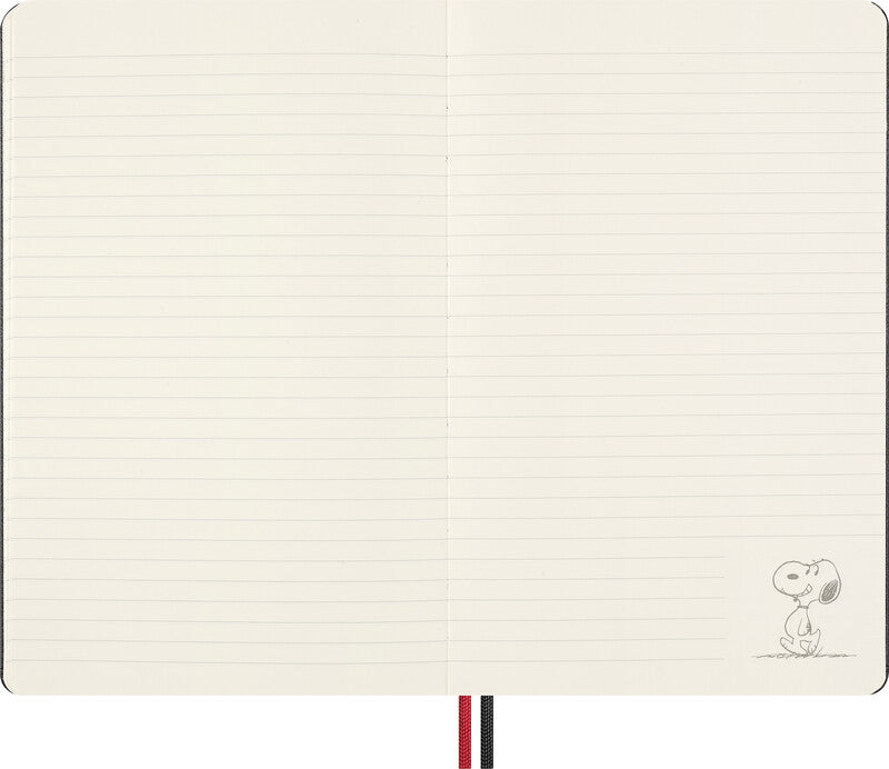 Moleskine Notizbuch Limited Edition PEANUTS, liniert, Leimbindung, Hardcover, 176 Seiten, 100 g/m² – blau