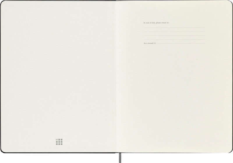 Moleskine Notizbuch, Leimbindung, Hardcover, 144 Seiten, 100 g/m² – schwarz, für Moleskine Notes App