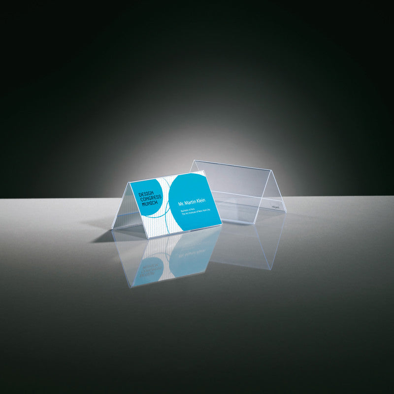 Sigel Tischaufsteller – 100 × 60 mm, transparent, 10er-Pack